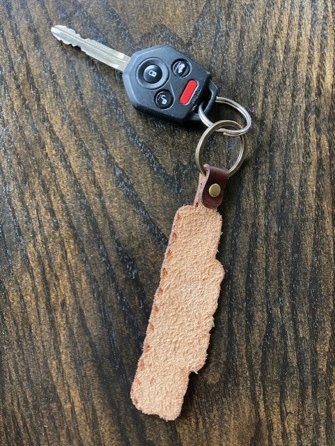 Hand-crafted premium leather keychain