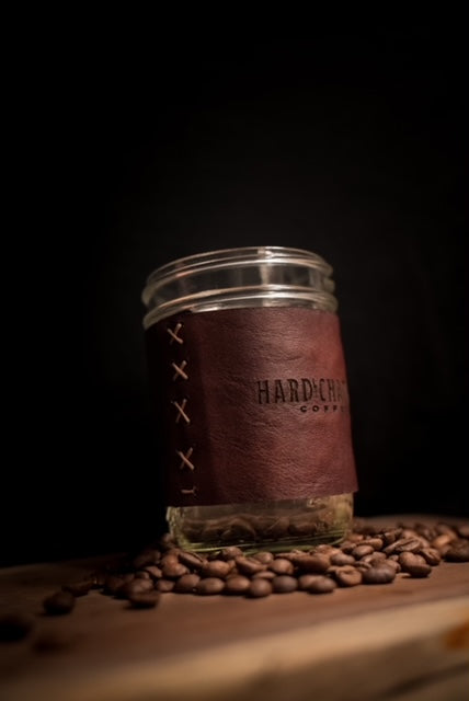 Leather coffee koozie